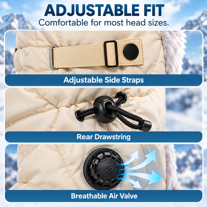 Unisex Fleece-Lined Winter Trapper Hat with Face Cover （Buy 2 Free Shipping）