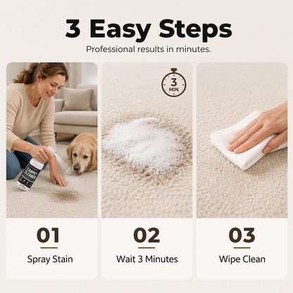 📢📢50% OFF!!🧼✨ Deep-cleaning carpet spray – removes stubborn stains and neutralizes odors instantly!