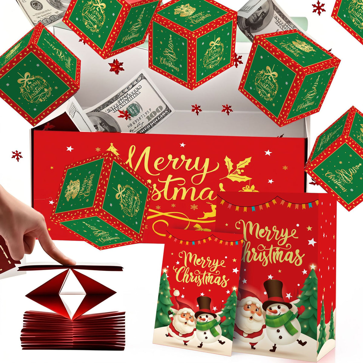 🎄 Christmas Pop-Up Surprise Gift Box Set
