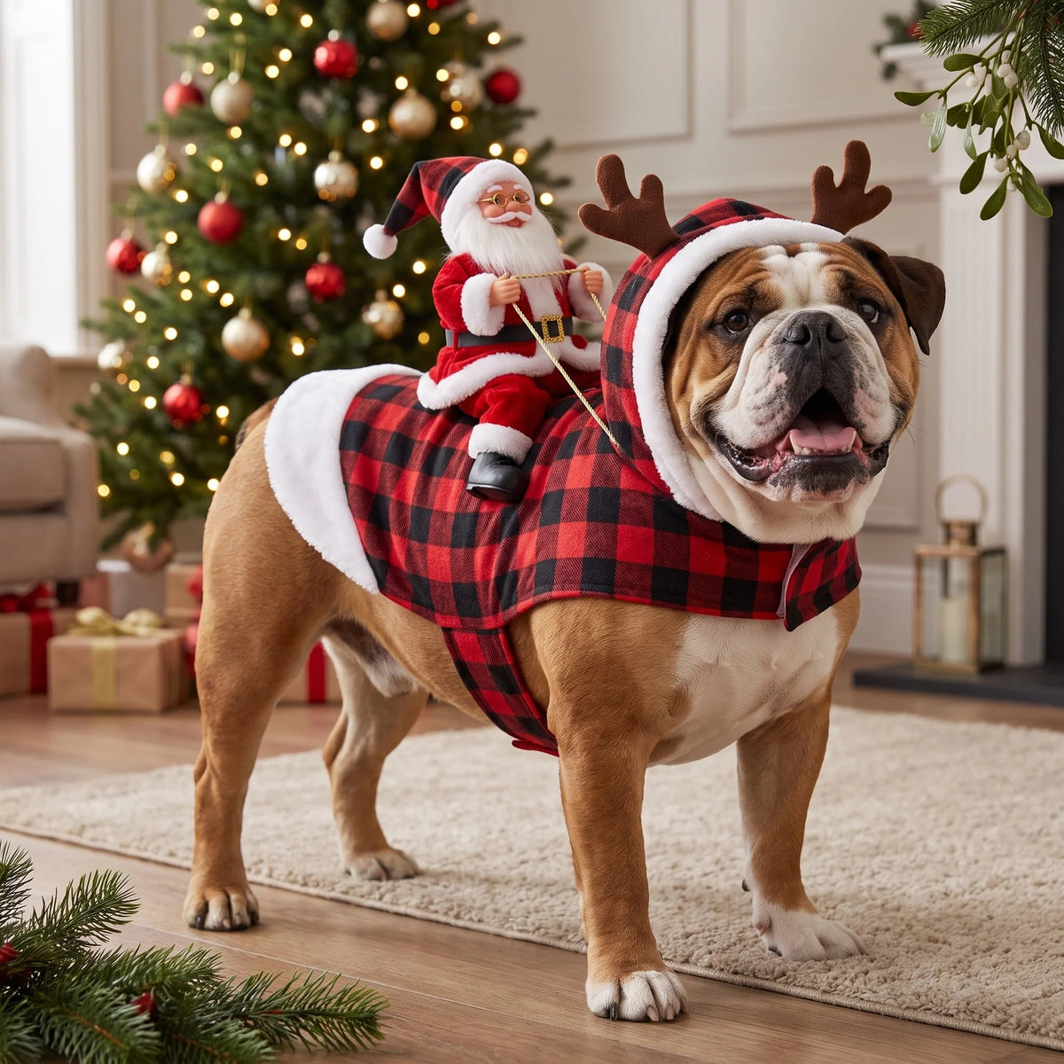 🎅 SantaRider™ Christmas Dog Costume-Turn Your Dog Into Santa’s Funniest Christmas Ride! 🐶🎄