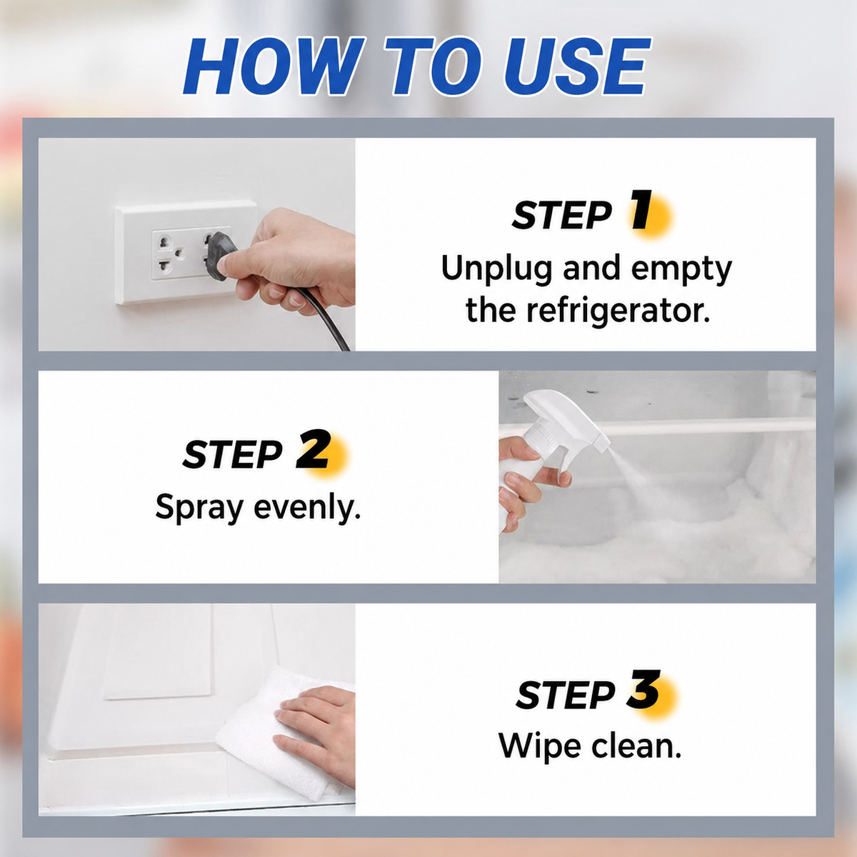 🥳2026 HOT SALE🥳💞50K+ SOLD!🧊Defrost Spray for Fridge-Freezer