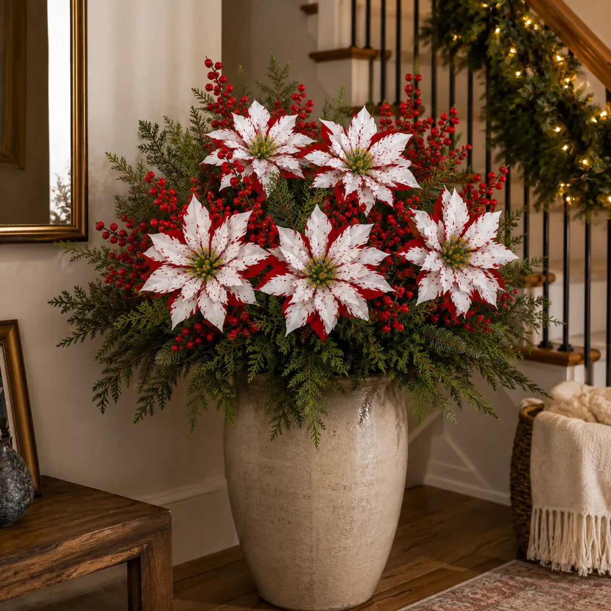 🌸Last Day 64% OFF🔥Christmas Poinsettia Planter Inserts