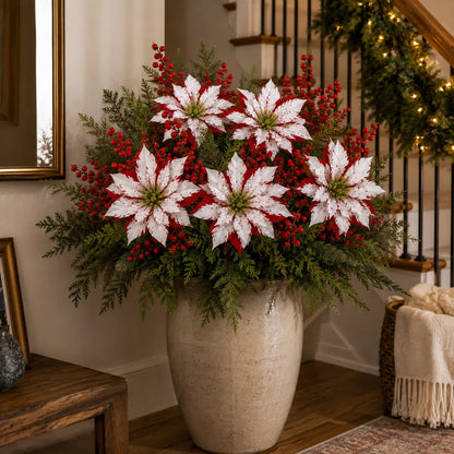 🌸Last Day 64% OFF🔥Christmas Poinsettia Planter Inserts