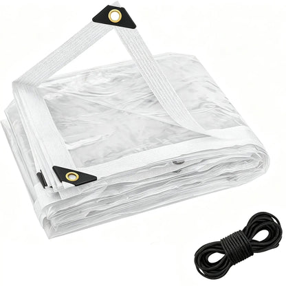 🔥LAST DAY 50% OFF - 🌧️ RainShield Pro™ Transparent Waterproof Tarp – Heavy-Duty Outdoor Cover with Secure Grommets🌧️