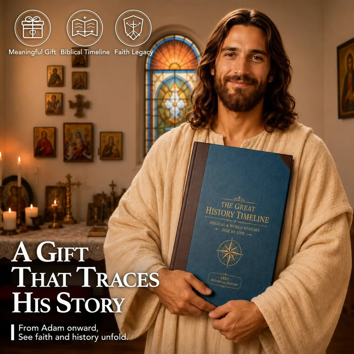 6,000-Year Biblical & World History Timeline – Fold-Out Synchronological Chart