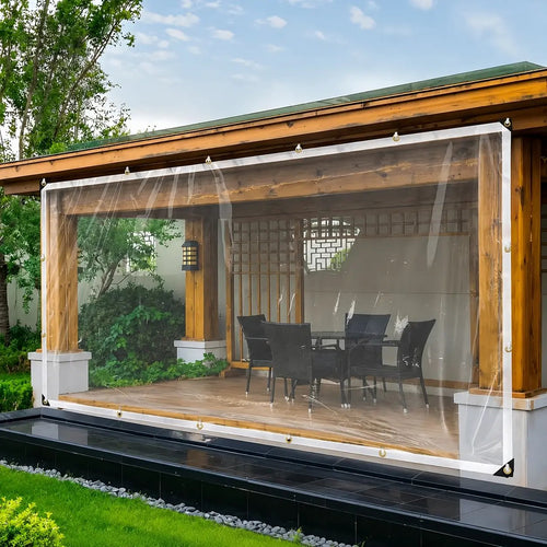 🔥LAST DAY 50% OFF - 🌧️ RainShield Pro™ Transparent Waterproof Tarp – Heavy-Duty Outdoor Cover with Secure Grommets🌧️
