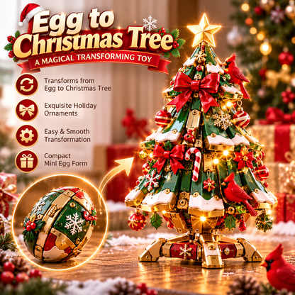 🔥 LAST DAY 50% OFF 🔥 Egg-to-Christmas Tree™ Magical Transforming Toy – Christmas Tree Holiday Gift 🎄🎁✨