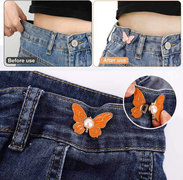 8Pcs Butterfly Pants Waist Tightener