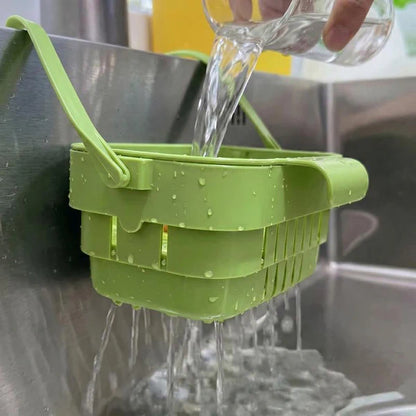 2-in-1 Hanging Sink Strainer Basket