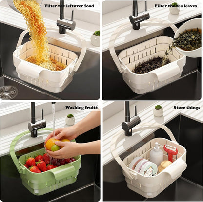 2-in-1 Hanging Sink Strainer Basket