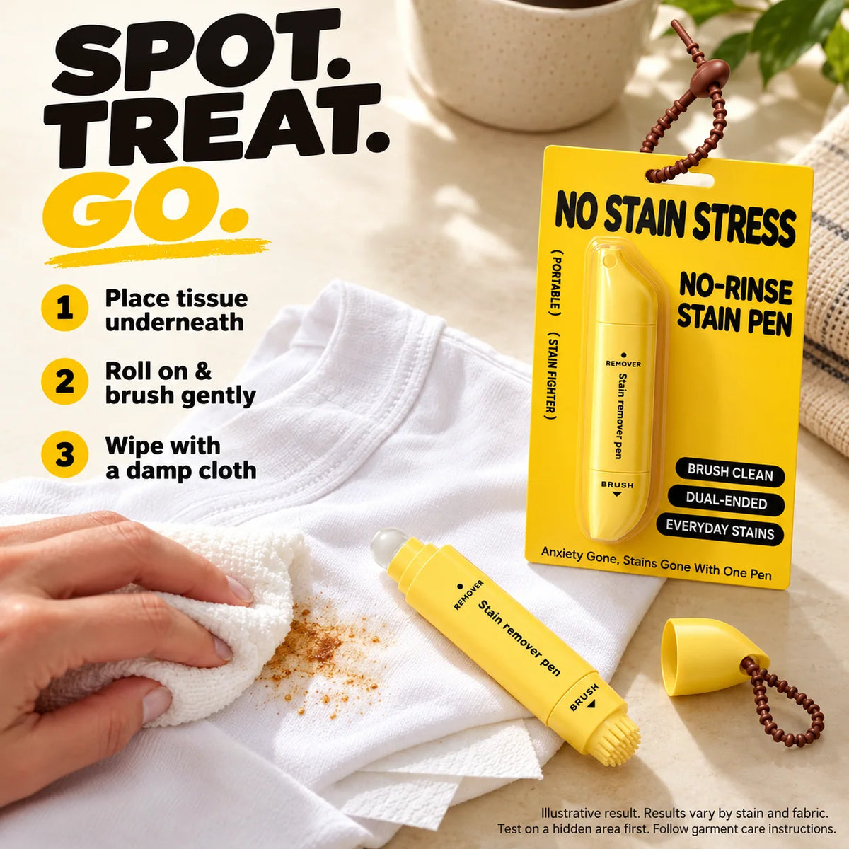 💕Buy 1 Get 1 Free🎁🖊️ Portable Dual-Head Stain Remover Pen