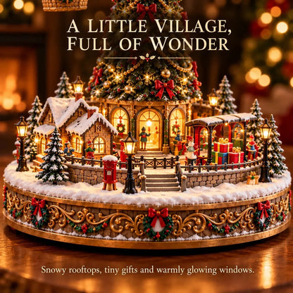🎅🎈 Santa’s Sky Journey – Animated Lighted Christmas Balloon Village🎈