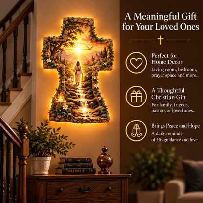 ✨ The Shepherd's Light™ – Illuminated Jesus Cross Wall Art | Faith-inspired Home Decor & Gifts