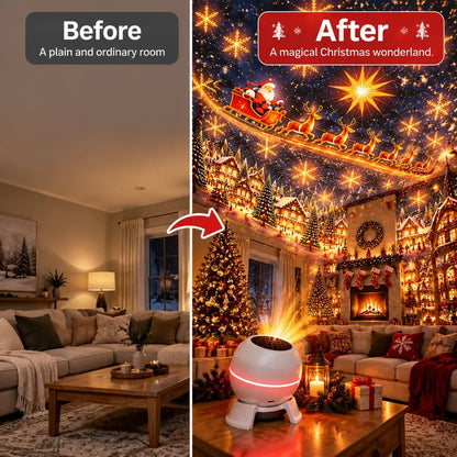 🔥CHIRSTMAS HOT SALE 50% OFF-🎅 Turn Any Room Into a Christmas Wonderland – Holiday Projection Night Light