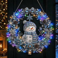 ⛄Snowman Wreath