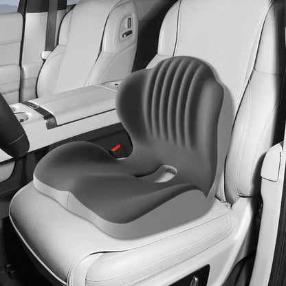✨Sit More Comfortably — Ergonomic Memory Foam Seat & Lumbar Support Cushion