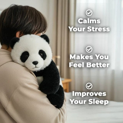 🐼❤️ Lifelike Cuddly Panda – Your Adorable, Huggable New Best Friend! 🧸✨