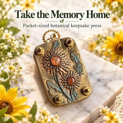 🌸 Mini Portable Flower Press | Pocket-Sized Botanical Press for Small Blooms, Petals & Keepsake Crafts 🌿