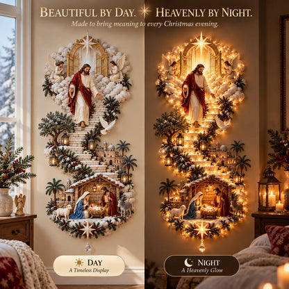 ✨ Last Day 50% OFF!✨ Jesus Light of Heaven Christmas 2D Wall Hanging✝️