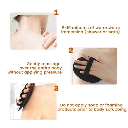 🧽 2-PackSoft🧽 Rubber Shower Scrubber for Gentle Exfoliation & Deep Cleansing