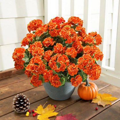 Last Day 50% OFF | Artificial Geranium Flowers - UV Resistant, Waterproof, Windproof