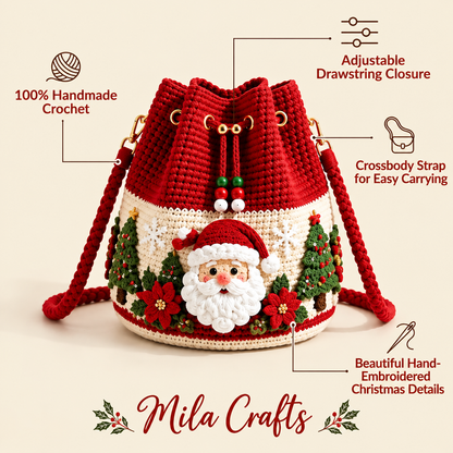 🎅Christmas Hot Sale🏆❤Hand-made Christmas bags