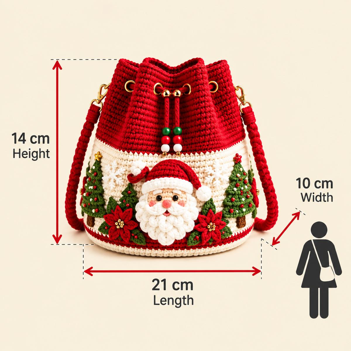 🎅Christmas Hot Sale🏆❤Hand-made Christmas bags