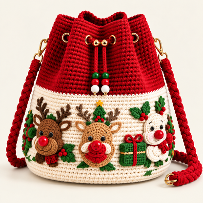 🎅Christmas Hot Sale🏆❤Hand-made Christmas bags
