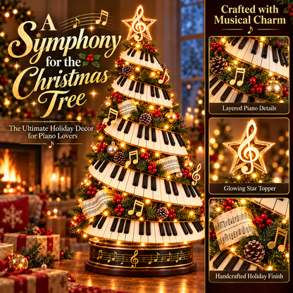 🎹✨ Piano Christmas Tree Light – Lighted Musical Holiday Tree for Piano Lovers