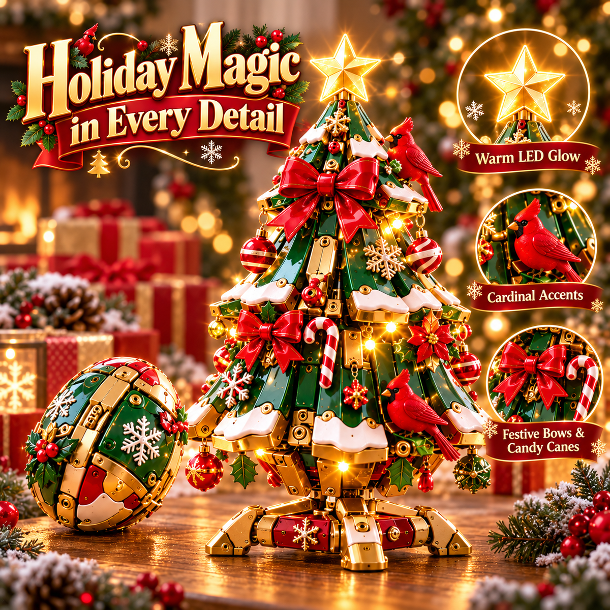 🔥 LAST DAY 50% OFF 🔥 Egg-to-Christmas Tree™ Magical Transforming Toy – Christmas Tree Holiday Gift 🎄🎁✨