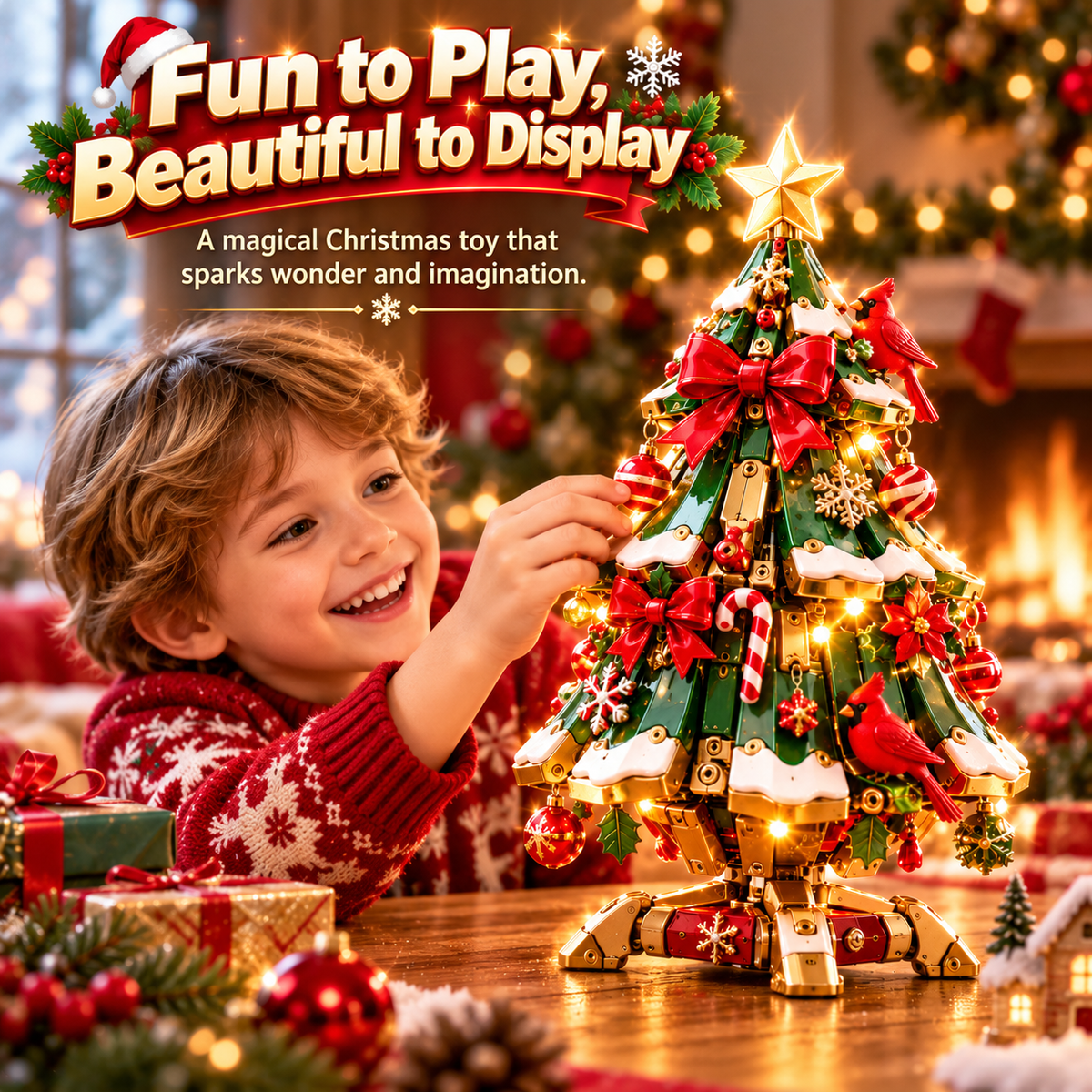 🔥 LAST DAY 50% OFF 🔥 Egg-to-Christmas Tree™ Magical Transforming Toy – Christmas Tree Holiday Gift 🎄🎁✨