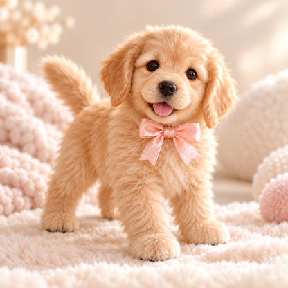 🎁🐶 HOT SALE 49% OFF – Lifelike Robotic Golden Retriever Puppy | The Cutest Christmas Gift ✨🎄