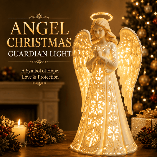🪽✨ Angel Christmas Guardian Light – A Symbol of Hope, Love & Protection