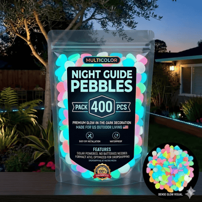 ✨ Colorful Glow-in-the-Dark Garden Pebbles