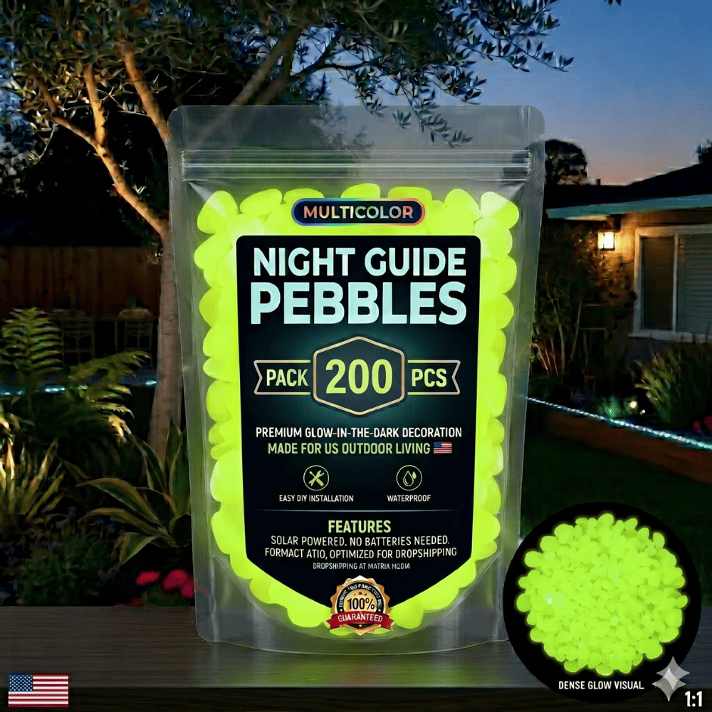 ✨ Colorful Glow-in-the-Dark Garden Pebbles