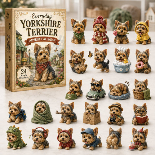 Yorkshire Terrier Advent Calendar 2026 - 24-Day Festive Countdown