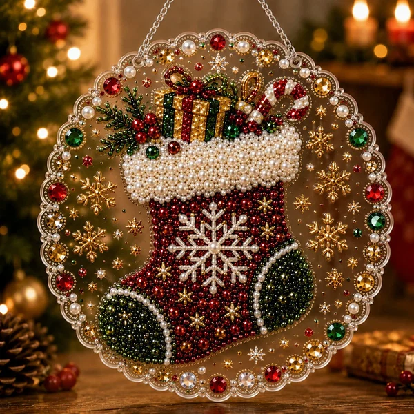 Last Day 52% OFF | Christmas Diamond Art Hanging Ornament Kit