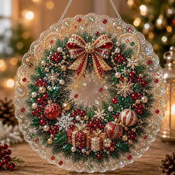 Last Day 52% OFF | Christmas Diamond Art Hanging Ornament Kit
