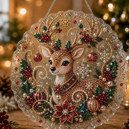 Last Day 52% OFF | Christmas Diamond Art Hanging Ornament Kit