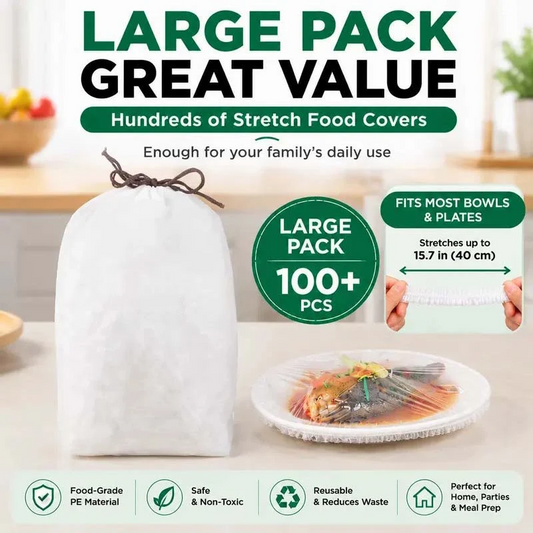 Hot Sale-100PCS Disposable Stretch Food Covers For Bowls & Plates