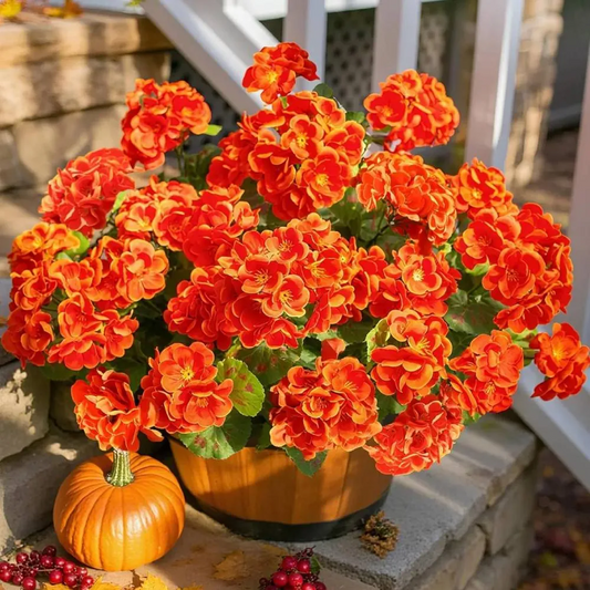 Last Day 50% OFF | Artificial Geranium Flowers - UV Resistant, Waterproof, Windproof