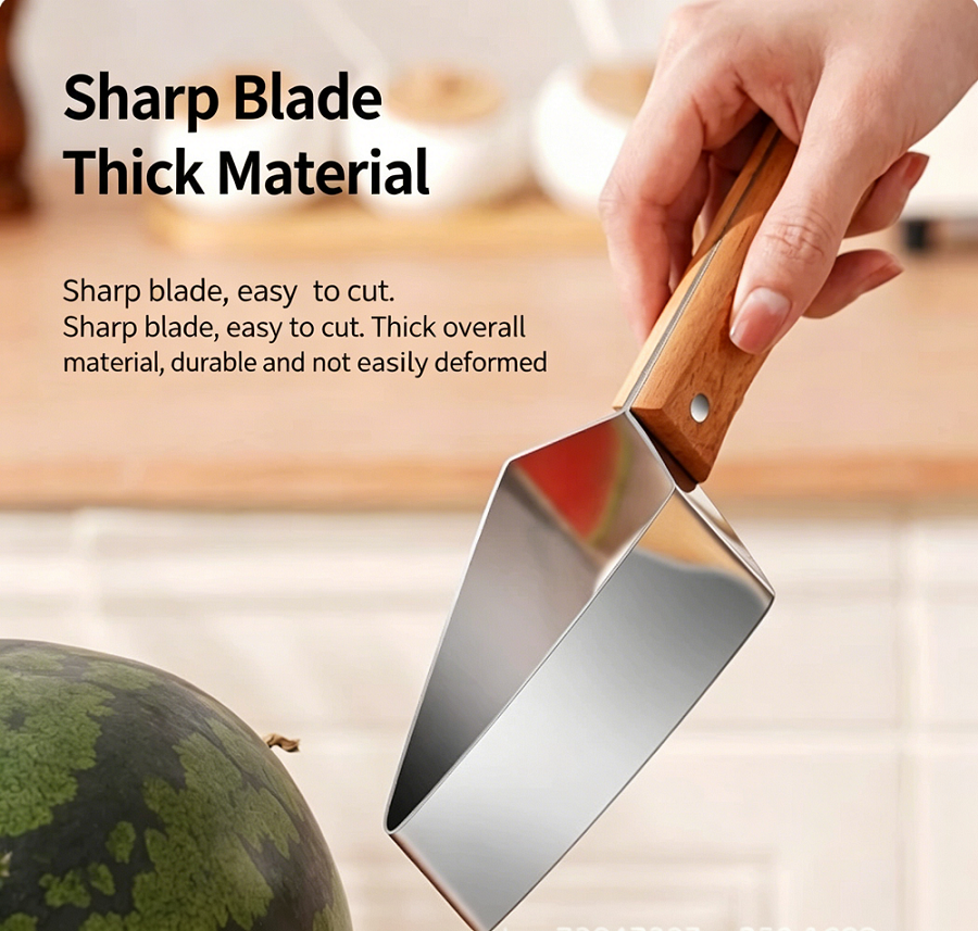 Multi-Use Triangular Fruit Cutter | Works for Watermelon, Melon & Apple