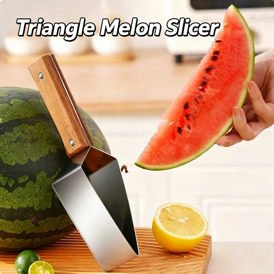 Multi-Use Triangular Fruit Cutter | Works for Watermelon, Melon & Apple