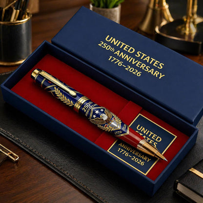 Perfect For Any Patriot 一 USA 250th Anniversary Notebook & Pen Set, 1776-2026 Patriotic Gift