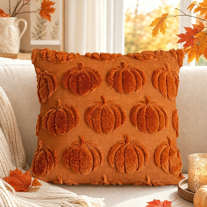 Limited-Time Fall Offer – Cozy 3D Bow Pumpkin Pillow Cover