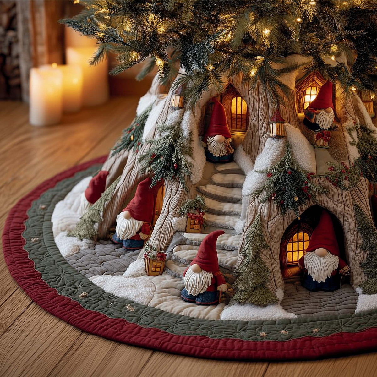 🎄✨ 2026 HOT SALE🥳💞Christmas Special –2026🎅3D Optical Illusion Christmas Tree Skirt