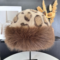 B-Leopard Print Apricot Brown