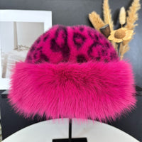 B-Leopard Print Rose Red