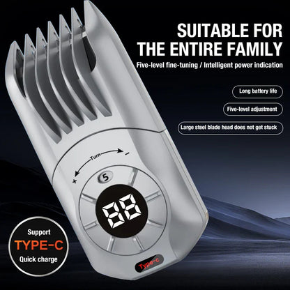 ✨Smart Self Hair Clipper – Cordless Buzz Cut Trimmer ✂️
