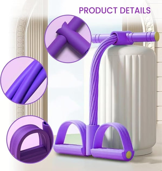 Multi-functional Pedal Resistance Band Trainer – Portable Foot Pedal Fitness Equipment
